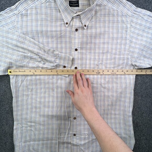 Gitman Bros Button Up Shirt White Fashion Post Louisville Large White Check - Picture 4 of 16